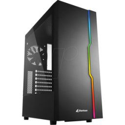 SHARK RGB SLI SW - SHARKOON rgb slider negro atx caso