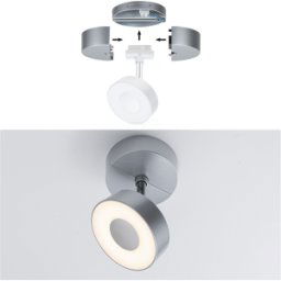 PAULMANN PLM 96820 - Base de punto de carril Urail, max. 50 W, cromo