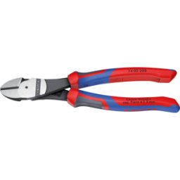 KNIPEX KN 74 02 200 - Alicates de corte diagonal de fuerza, 200 mm, cabeza pulida