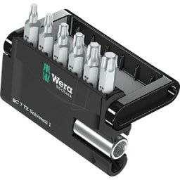 WERA 05056294001 - Juego de puntas Bit-Check 7, 7 piezas TORX (TX)