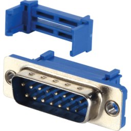 FREI D-SUB ST 15FB IS - Conector D-SUB, 15 polos, cable plano, con aislante