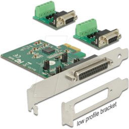DELOCK 65841 - PCIe x1 card > 2x serial RS-422 / 485, ESD
