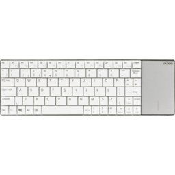 RAPOO E2710 WS - Teclado inalámbrico, USB, touchpad, blanco