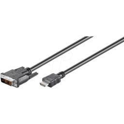 GOOBAY 50580 - Cable HDMI/DVI, DVI a HDMI, 1080p, 2 m