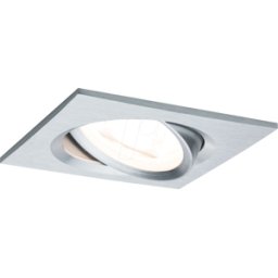 PAULMANN PLM 93491 - Luminaria empotrada NOVA coin, 6 W, 2700 K, 50°, cuadrado, regu