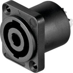 GOOBAY 50837 - Adaptador jack de altavoces PA, 4 pines, modelo cuadrado