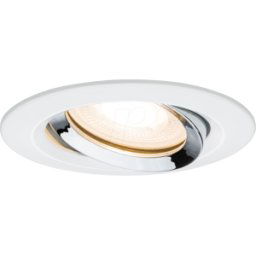 PAULMANN PLM 93663 - Luminaria empotrada NOVA Plus, GU5,3 / GU10, blanco / cromo, re