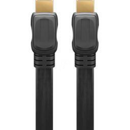 GOOBAY 61277 - Cable plano HDMI™ de alta velocidad con Ethernet, 1 m
