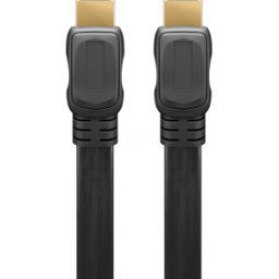 GOOBAY 61280 - Cable plano HDMI™ de alta velocidad con Ethernet, 3 m