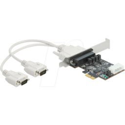 DELOCK 89909 - Convertidor PCIe x1 > DB44 + cable para 2x RS-232, 5V/12V..