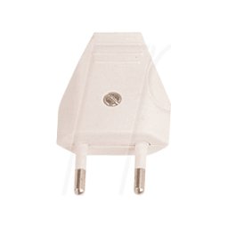 BACHMANN BACH 900.003 - Conector plano europeo tipo F - CEE 7/16, 2,5 A, blanco