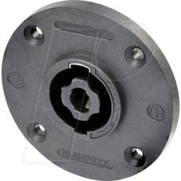 NEUTRIK NL4MPRXX - Conector hembra Neutrik-Speakon, brida, redondo, 4 polos