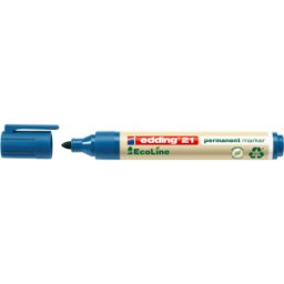 EDDING 21BL - Rotulador permanente, ecológico, azul