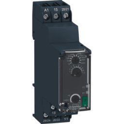 SCHNEIDER ELECTRIC RE22R2CMR - Relé de tiempo, recaída retardada, 0,05 s - 300 h, 22 x 9
