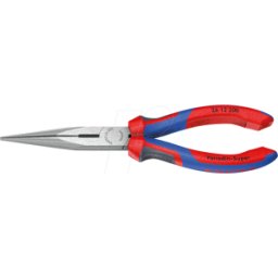 KNIPEX KN 26 12 200 - Alicate de boca semirredonda, alicate de pico de cigüeña,