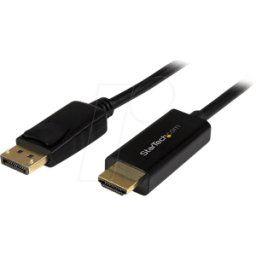 STARTECH.COM ST DP2HDMM5MB - Adaptador DisplayPort, DP macho a HDMI macho, 5 m..