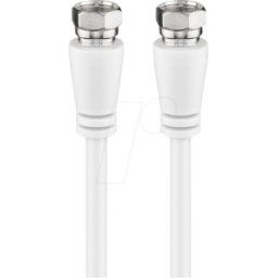 GOOBAY 58818 - Cable de conexión, F, Clase A+, St., Bu., 5,0 m..