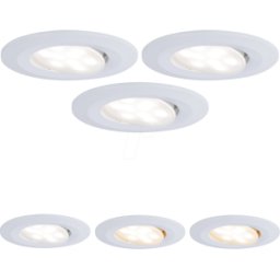 PAULMANN PLM 99935 - Luminaria empotrada Calla, 5 W, 3000 K, 30°, redonda, Blanco mat