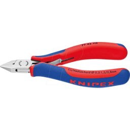 KNIPEX KN 77 42 130 - Alicate de corte diagonal para electrónica, 130 mm, pulid