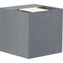 PAULMANN PLM 18000 - Luz de pared, 7,7 W, 355 lm, 2700 K, gris, IP65