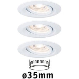 PAULMANN PLM 94293 - Luminaria empotrada NOVA MINI COIN, 4 W, 2700K, 15°, redondo, C