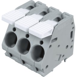 WAGO 2716-103 - Regleta de bornes de corriente alta, RM 10,0 mm, 76 A, 3 polos
