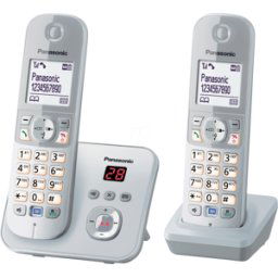 PANASONIC PAN KX-TG6822GS - Teléfono DECT, con contestador automático, 2 teléfonos