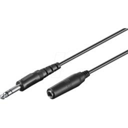 GOOBAY 50442 - Cable de audio, toma de enchufe de 3,5 mm a enchufe de 2x cinch,