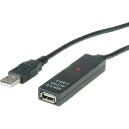 VALUE 12991111 - Cable USB 2.0, conector macho a a hembra, activo, 30 m