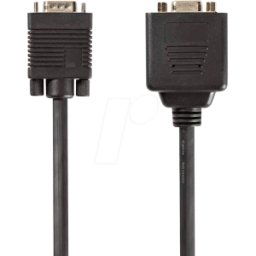 NEDIS N CCGP59120BK02 - Cable, conector VGA > 2x conector VGA, 0,2 m, negro