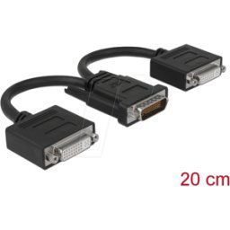 DELOCK 65281 - Adaptador DMS-59, conector DMS-59 a conector hembra 2x DVI 24+5