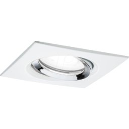 PAULMANN PLM 93674 - Luminaria EMPOTRADA NOVA Plus, GU10, 6 W, 4000 K, 30°, cuadrado