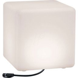 PAULMANN PLM 94181 - Objeto de luz Plug&Shine; Cubo IP67, 3000K, 30cm