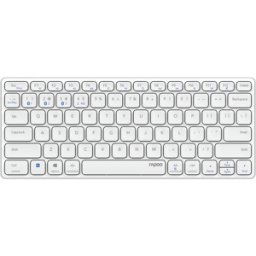 RAPOO E9600M WS - Teclado inalámbrico, Bluetooth, Blanco, DE