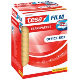 TESA 57403 - Tesafilm® Transparente, 66 m x 12 mm, 12 rollos