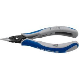 KNIPEX KN 34 52 130 - Pinza para electrónica de precisión, 130 mm, bru&n