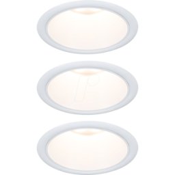 PAULMANN PLM 94870 - Luminaria de encastre Cole Coin, 6 W, 2700 K, 470 lm, dimm, blan