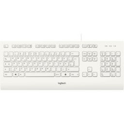 LOGITECH K280EWS - Teclado, USB, blanco