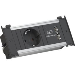 BACHMANN BACH 927.251 - Unidades de toma de corriente KAPSA X-Small, simple, USB a/a 15W