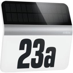 STEINEL 007140 - Luz solar del LED, luz del número de la casa, plata, IP44