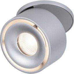 PAULMANN PLM 93374 - Luminaria empotrada Spircle, 1 x 8 W, 530 lm, 3000 K, cromo mate