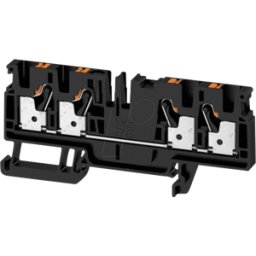WEIDMÜLLER A4C 4 BK - Borne de paso Klippon® Connect, serie a negro