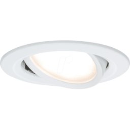 PAULMANN PLM 93876 - Coin SLIM Luminaria empotrada 1 x 6,8 W, 633 lm, 2700 K, blanco