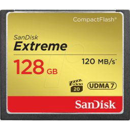 SDCFXSB-128G-G46 - Tarjeta de memoria CF 128GB, SANDISK Extreme 120MB/s.