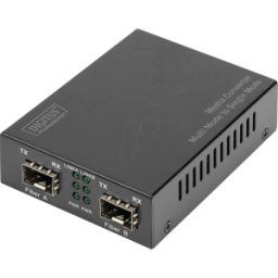 DIGITUS DN-82133 - Conversor de medios, Gigabit Ethernet, SFP/SFP