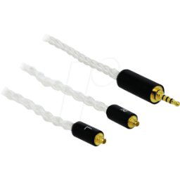 DELOCK 85848 - Cable conector de 4 patillas de 2,5 mm > 2 conectores MMCX de 1,