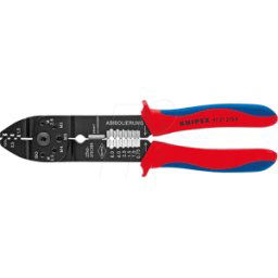 KNIPEX KN 97 21 215 B - Crimpadora, 230 mm, terminales de cable sin aislamiento, conecto