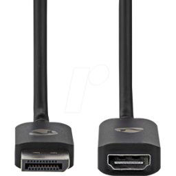 NEDIS N CCGP37108BK02 - Adaptador DisplayPort, conector DP a toma HDMI