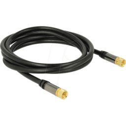DELOCK 88919 - Cable de conexión, conector F, 2 m