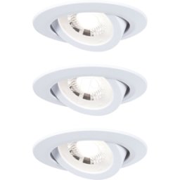PAULMANN PLM 93388 - Luminaria empotrada, 4,8 W, 3000 K, 70°, redonda, Blanco mate, c